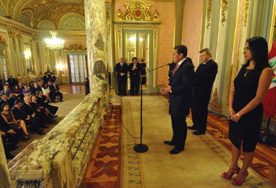 Jefe de Estado recibió saludo del Cuerpo Diplomático