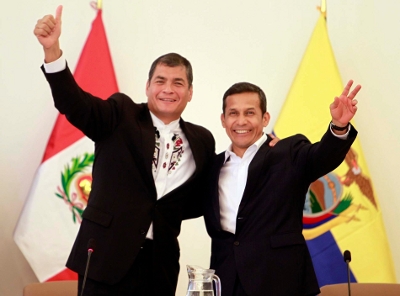 Ollanta Humala y su homólogo Rafael Correa inauguraron V Gabinete Binacional de Ministros Perú - Ecuador
