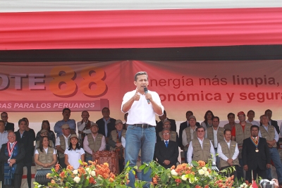 Presidente Humala: El Perú asegura su desarrollo por largos años y consolida el sueño de su polo petroquímico