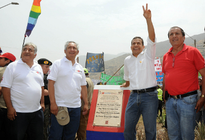 Presidente Ollanta Humala crea fondo de solidaridad para que gas llegue a los más pobres