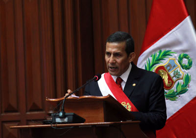 Presidente Ollanta Humala: Esperamos reducir la pobreza al 15 por ciento para el 2016