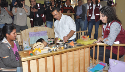 Jefe de Estado inauguró local de CUNA MÁS en Carabayllo