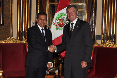 Presidente Ollanta Humala se reunió con Director de la Oficina de Política Nacional de Control de Drogas de los Estados Unidos