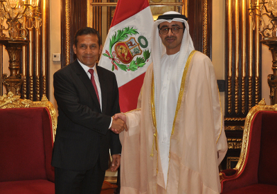 Jefe de Estado se reunió con canciller  de los Emiratos Árabes Unidos