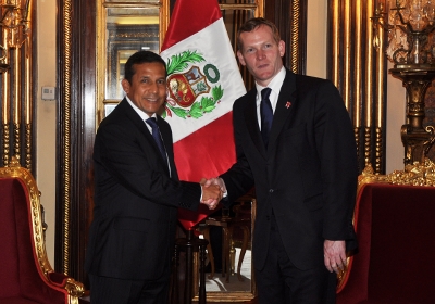 Presidente Ollanta Humala se reunió con ministro del Reino Unido