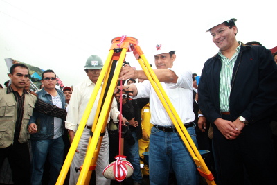 Jefe de Estado dio inicio a obras de mejoramiento y rehabilitación de la carretera Lima-Canta