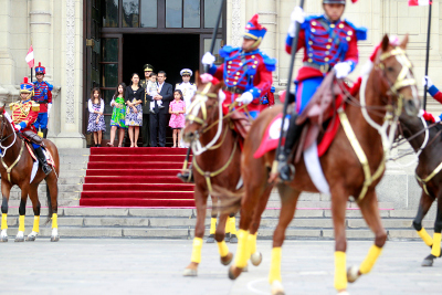 Presidente Ollanta Humala encabezó Cambio de Guardia a caballo en Palacio de Gobierno
