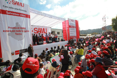 Jefe de Estado lanzó SAMU RURAL en Tacna