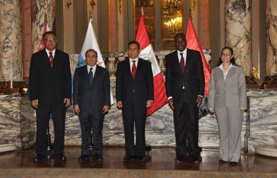 Presidente Humala recibió Cartas Credenciales de embajadores   de Nicaragua, San Marino, Angola y Fiji