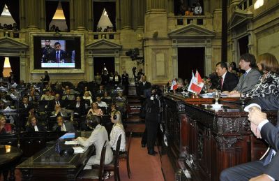 Discurso del Presidente de la República, Ollanta Humala Tasso, durante   su visita al Congreso de la Nación Argentina