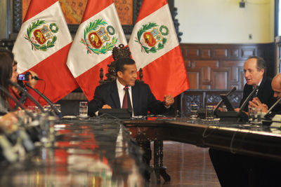 Conferencia de prensa ofrecida por el Presidente de la República, Ollanta Humala Tasso, a la prensa extranjera acreditada en el Perú