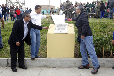 Jefe de Estado inauguró obras de mejoramiento de barrios en Lurín