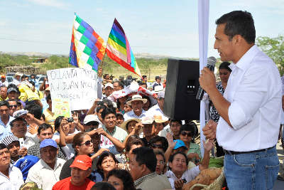 Discurso del Presidente de la República, Ollanta Humala Tasso, durante la inauguración del tramo Piura-Sullana de la Autopista del Sol