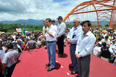 Discurso del Presidente de la República, Ollanta Humala Tasso, durante la inauguración del Puente Tarapoto