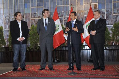Discurso del Presidente de la República, Ollanta Humala Tasso, durante la ceremonia de reconocimiento a la gastronomía peruana