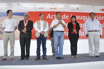 Discurso del Presidente de la República, Ollanta Humala Tasso, durante la inauguración de la planta fotovoltáica, en la provincia Alto de la Alianza, en la región Tacna