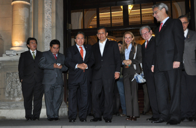 Presidente Humala se reunió con Alejandro Toledo y miembros de su bancada en Palacio de Gobierno