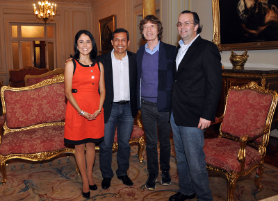 Presidente Ollanta Humala - Mick Jagger