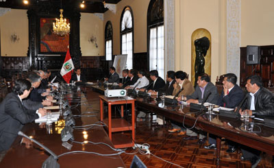 Presidente Ollanta se reune con autoridades de Cajamarca