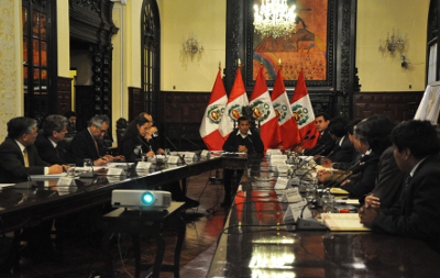 Presidente Ollanta humala se reune con autoridades de huanuco