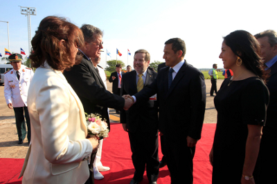 Presidente Ollanta Humala Inicia actividades Paraguya
