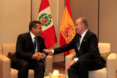 Presidente Ollanta Humala se reunio con Rey de España