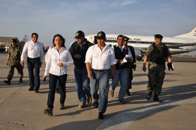 Presidente Ollanta Humala llega Ica