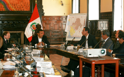 Presidente Ollanta Humala se reunió con autoridades de Moquegua