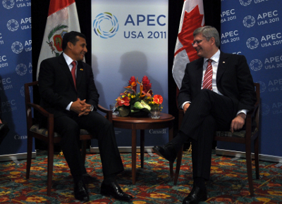 Presidente Ollanta Humala APEC - reunión Canada