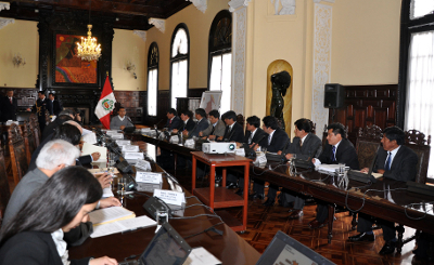 Presidente Ollanta Humala reunión autoridades Ayacucho