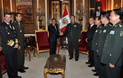 Presidente Ollanta Humala recibió visita de alto mando militar chino